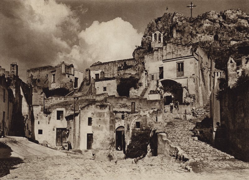 Italia: Matera, Puglie (foto b/n) de Kurt Hielscher