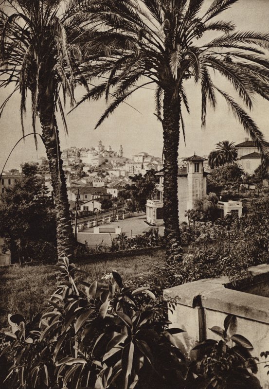 Italia: Porto Maurizio, Riviera (foto b/n) de Kurt Hielscher