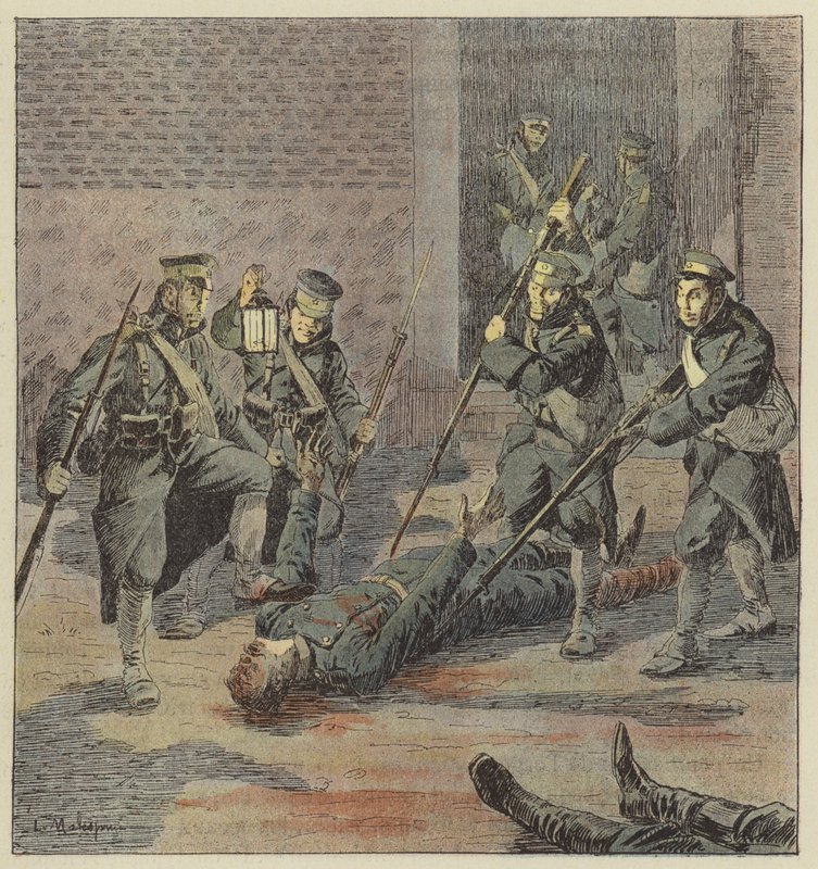 Heridos rusos masacrados por soldados japoneses de L. Malespine