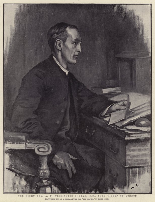 El Reverendo A F Winnington Ingram, DD, Lord Obispo de Londres de Lance Calkin