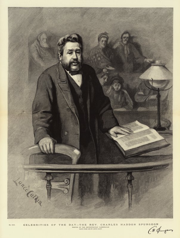 Celebridades del día, el reverendo Charles Haddon Spurgeon de Lance Calkin