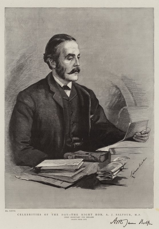 Celebridades del Día, el Muy Honorable A J Balfour, MP de Lance Calkin