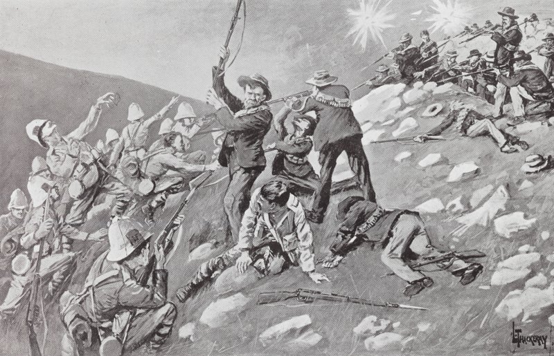 Carga de los Inniskillings, Batalla de los Altos de Tugela de Lance Thackeray