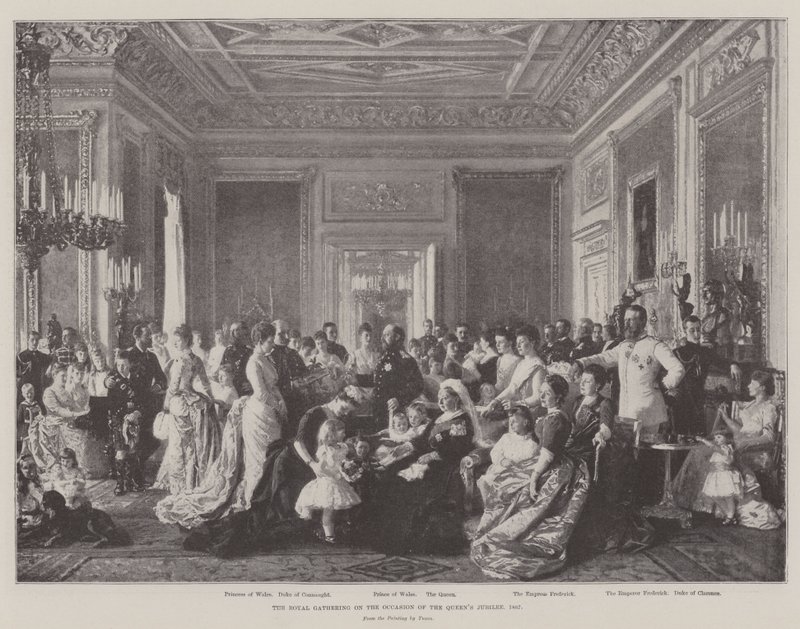 La Reunión Real con Motivo del Jubileo de la Reina, 1887 de Laurits Regner Tuxen