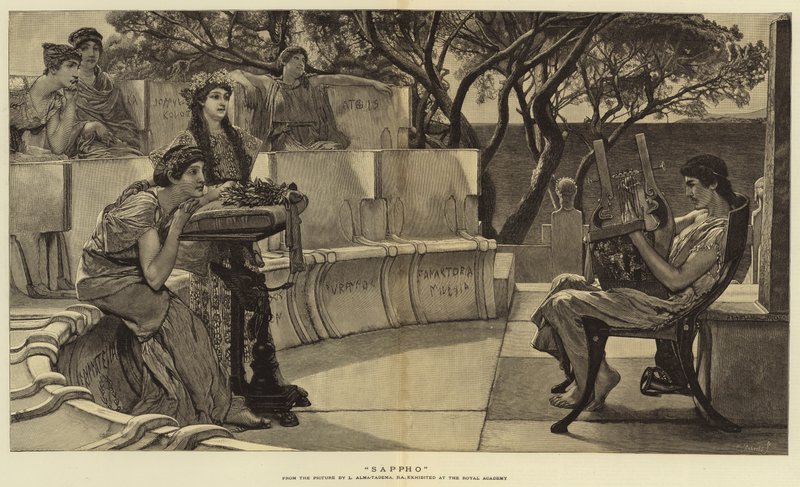Safo de Lawrence Alma Tadema