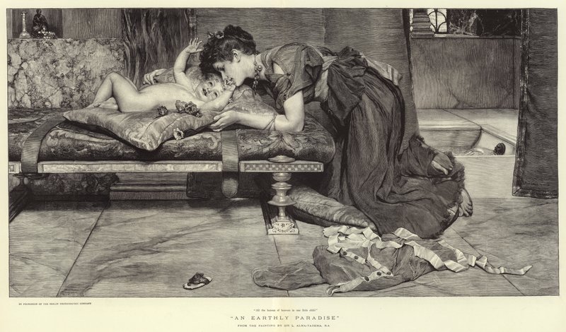 Un paraíso terrenal de Lawrence Alma Tadema