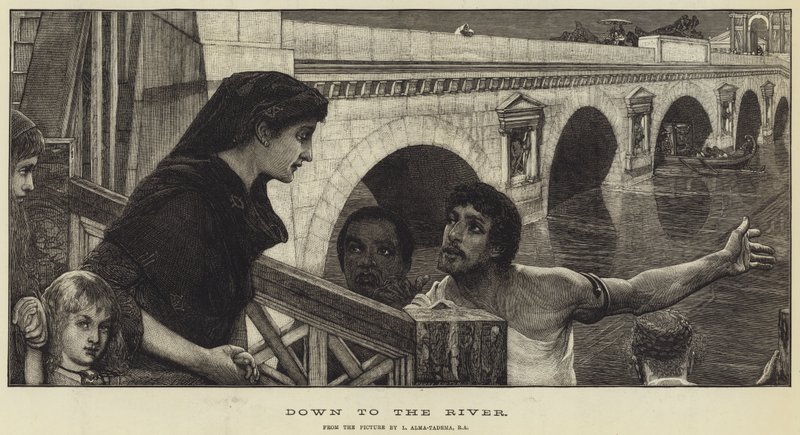 Hacia el río de Lawrence Alma Tadema