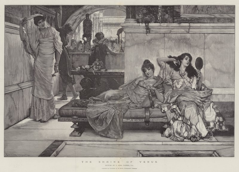 El santuario de Venus de Lawrence Alma Tadema