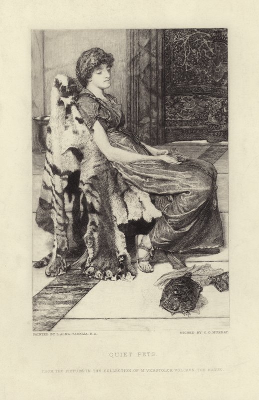 Mascotas Tranquilas de Lawrence Alma Tadema