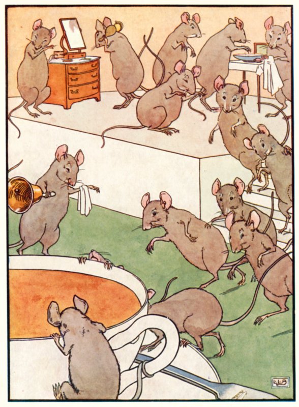 Pastel de calicó de Leonard Leslie Brooke