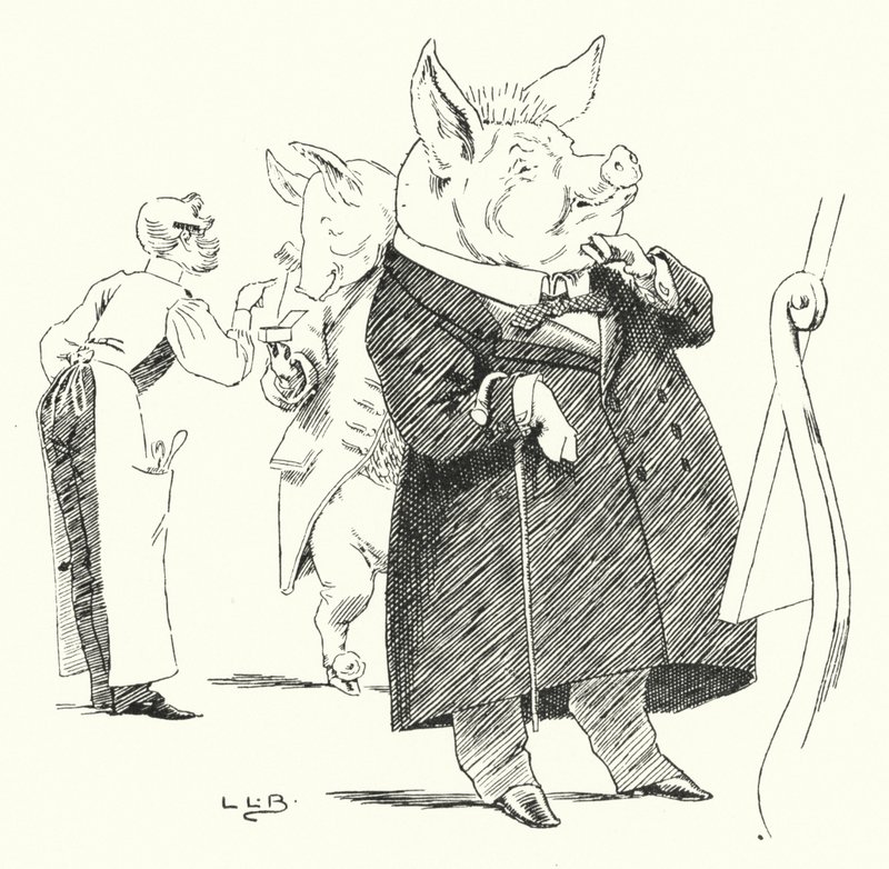 Barbero, barbero, afeita un cerdo; ¿cuántos pelos harán una peluca? de Leonard Leslie Brooke