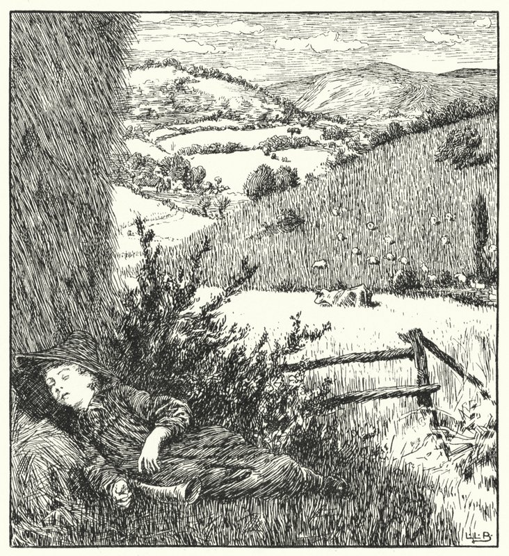 Pequeño niño azul, ven, toca tu cuerno de Leonard Leslie Brooke