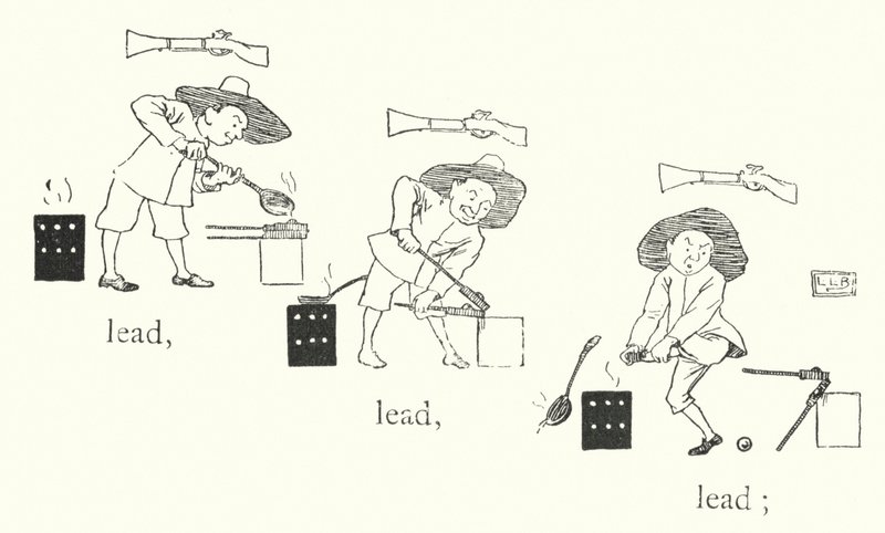 Había un hombrecito, y tenía una pistolita, y sus balas eran de plomo, plomo, plomo de Leonard Leslie Brooke