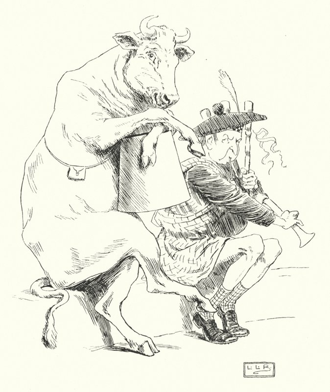 Había un gaitero, tenía una vaca de Leonard Leslie Brooke