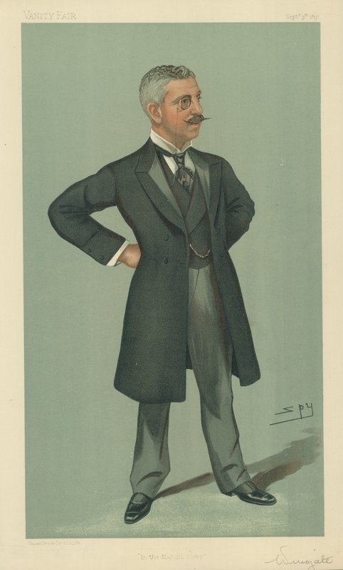 Coronel Francis Reginald Wingate, En el Campamento del Madhi, 9 de septiembre de 1897, caricatura de Vanity Fair de Leslie Matthew Ward