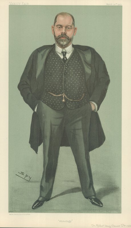 Dr. Robert Henry Scanes Spicer, Rinología, 20 de marzo de 1902, caricatura de Vanity Fair de Leslie Matthew Ward