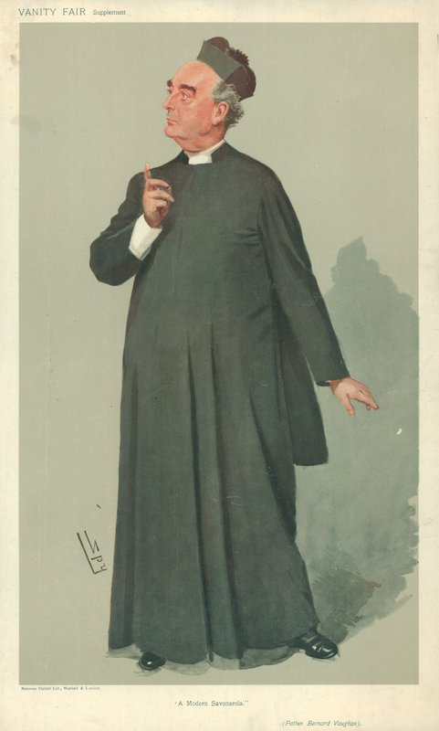 Padre Bernard Vaughan, Un Savonarola moderno, 30 de enero de 1907, caricatura de Vanity Fair de Leslie Matthew Ward
