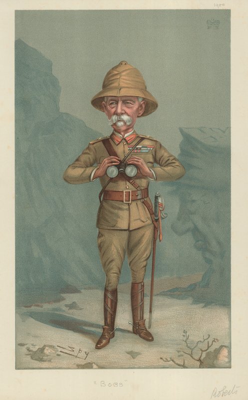 Mariscal de campo Lord Roberts, Bobs, 21 de junio de 1900, caricatura de Vanity Fair de Leslie Matthew Ward