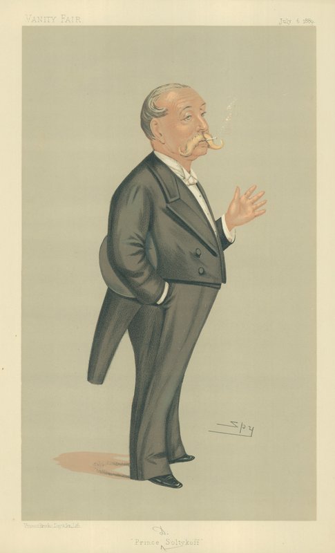 SHS Príncipe Demtrey Soltykoff, Príncipe Soltykoff, 6 de julio de 1889, caricatura de Vanity Fair de Leslie Matthew Ward