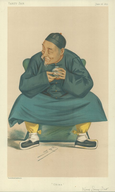 Su Excelencia Kuo Sun Tao, China, 16 de junio de 1877, caricatura de Vanity Fair de Leslie Matthew Ward