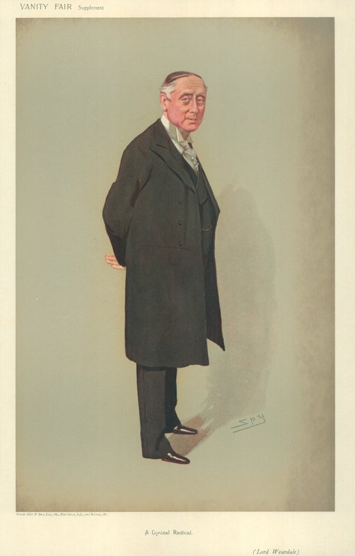 Lord Weardale, Un radical cínico, 25 de julio de 1906, caricatura de Vanity Fair de Leslie Matthew Ward