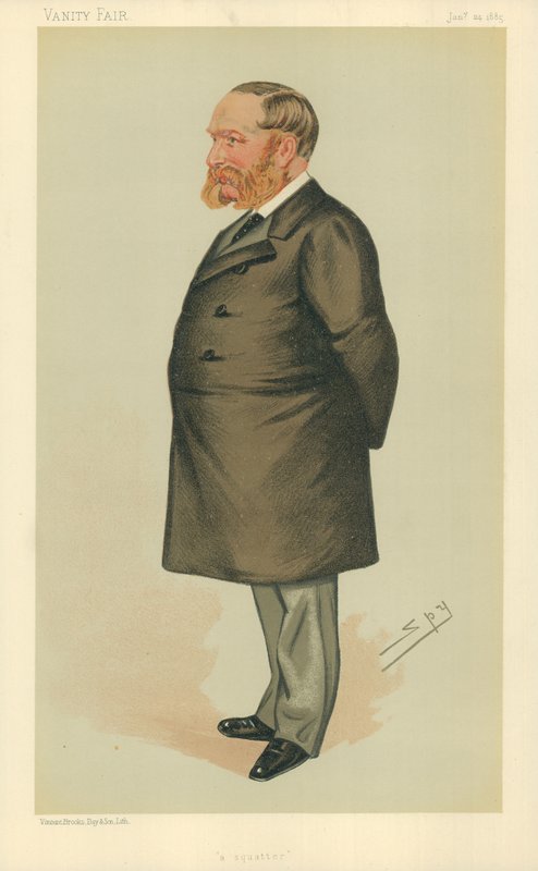 Mr Charles Henry Wilson, un colono, 24 de enero de 1885, caricatura de Vanity Fair de Leslie Matthew Ward