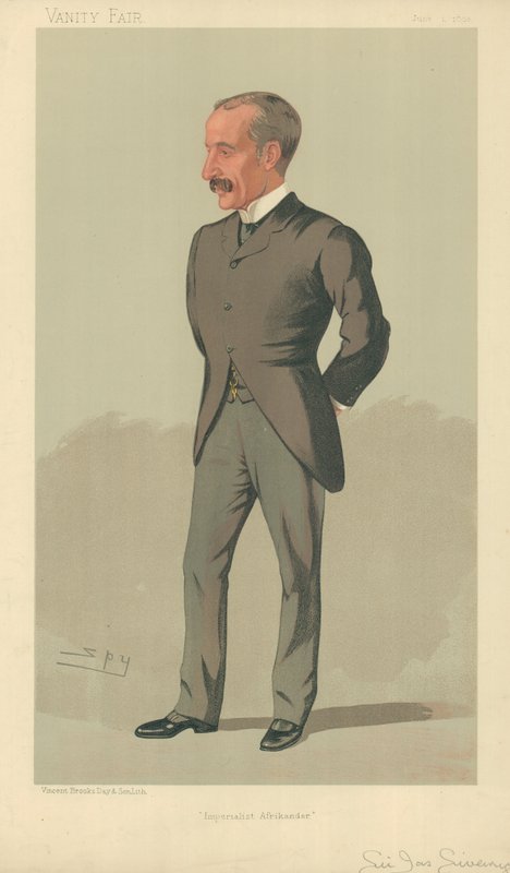 Sir James Sivewright, Afrikander Imperialista, 1 de junio de 1893, caricatura de Vanity Fair de Leslie Matthew Ward