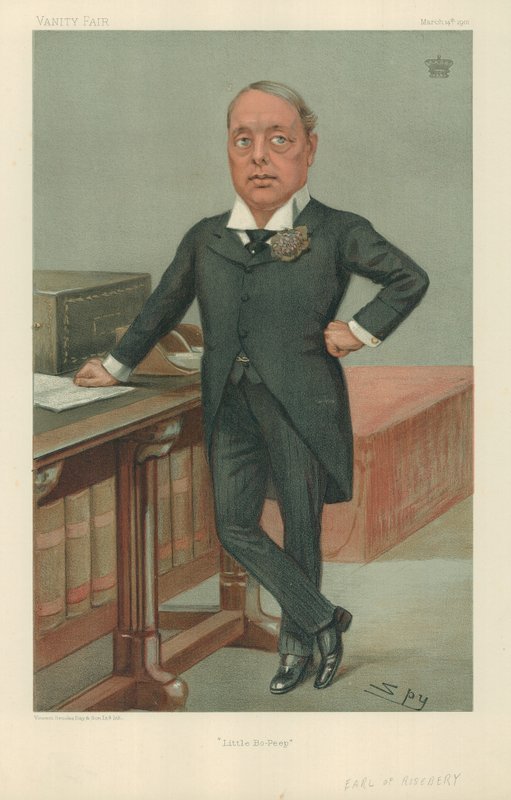El Conde de Rosebury, Little Bo-Peep, 14 de marzo de 1901, caricatura de Vanity Fair de Leslie Matthew Ward