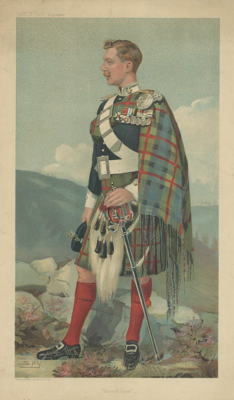 El Marqués de Tullibardine (litografía a color) de Leslie Matthew Ward