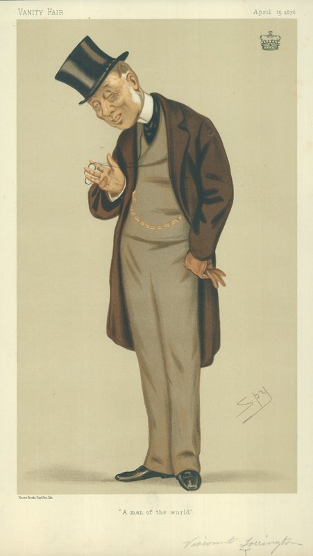 Vizconde Torrington, Un hombre del mundo, 15 de abril de 1876, caricatura de Vanity Fair de Leslie Matthew Ward