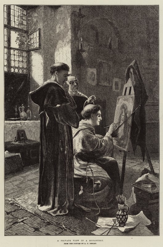 Una Vista Privada en un Monasterio de Lionel Charles Henley