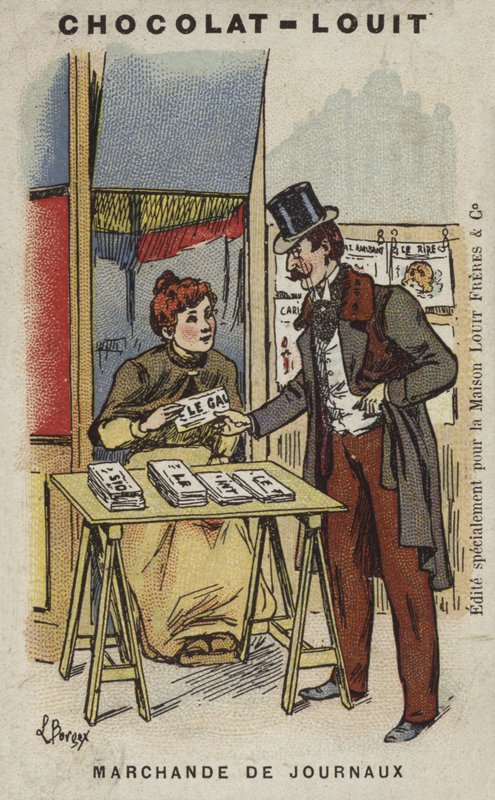 Marchande de Journaux de Louis Borgex
