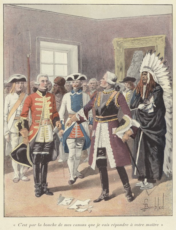 Louis de Baude de Frontenac, Gobernador General de Nueva Francia, 1690 de Louis Charles Bombled