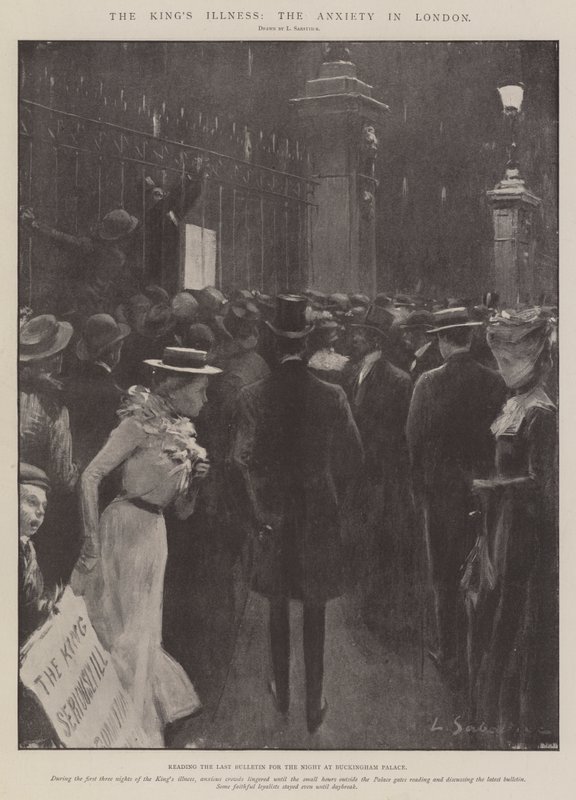 La enfermedad del rey, la ansiedad en Londres de Louis Remy Sabattier