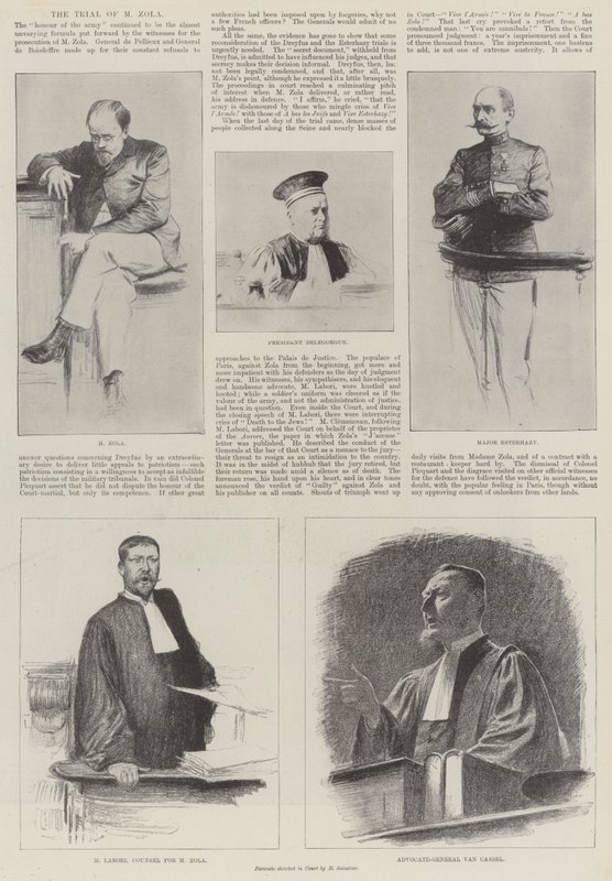 El juicio de M. Zola de Louis Remy Sabattier