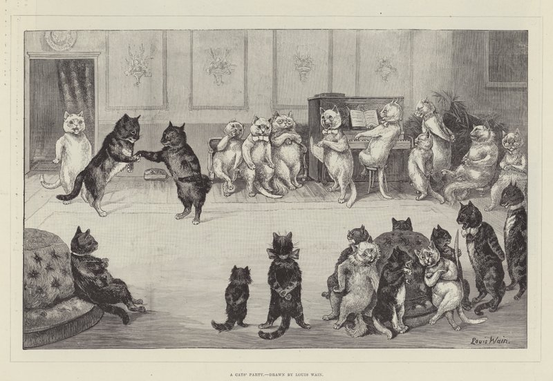 Fiesta de gatos de Louis Wain