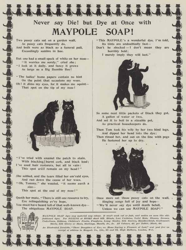 Anuncio, jabón Maypole de Louis Wain