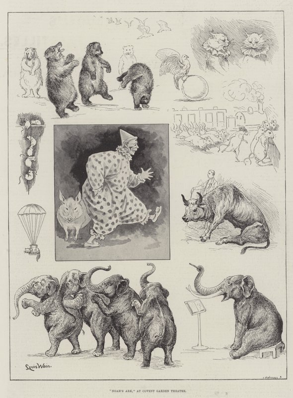 El Arca de Noé, en el Teatro Covent Garden de Louis Wain