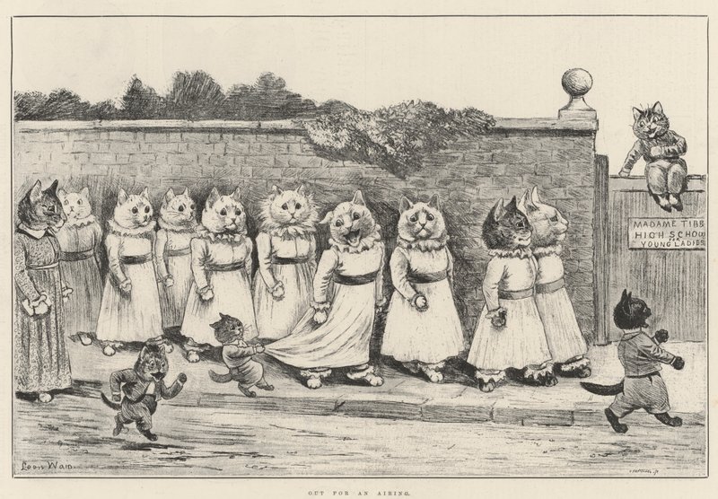 De paseo de Louis Wain