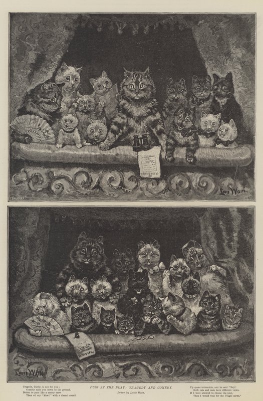El gato en la obra, tragedia y comedia de Louis Wain