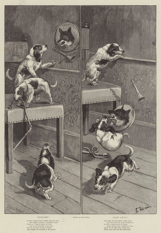 ¡Tally-Ho! ¡Se ha ido! de Louis Wain