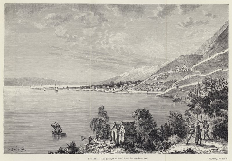 El Lago de Tali (Carajan de Polo) desde el extremo norte de Louis after Delaporte