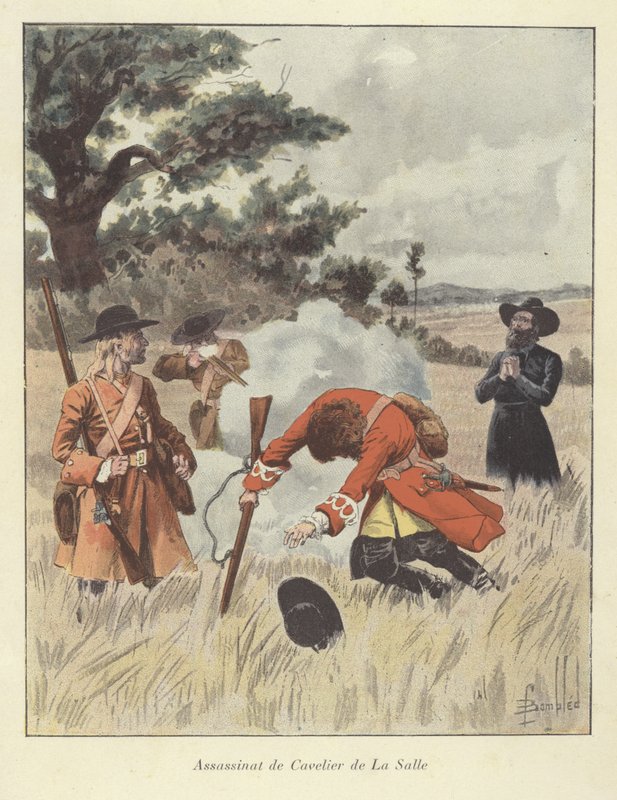 El asesinato de René-Robert Cavelier de la Salle, 1687 de Louis Charles Bombled