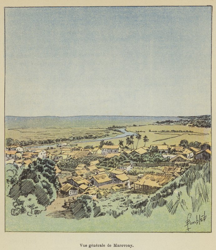 Vista general de Marovoay de Louis Charles Bombled