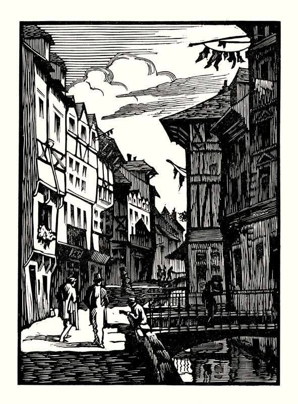 Ilustración para Madame Bovary de Gustave Flaubert (xilografía) de Louis Claudel