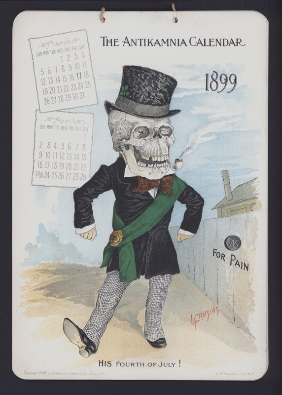 Ilustración para el Calendario Antikamnia de Louis Crucius or Crusuius