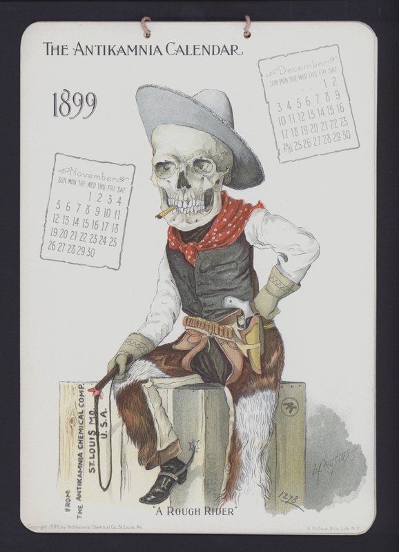 Ilustración para el Calendario Antikamnia, 1899 de Louis Crucius or Crusuius