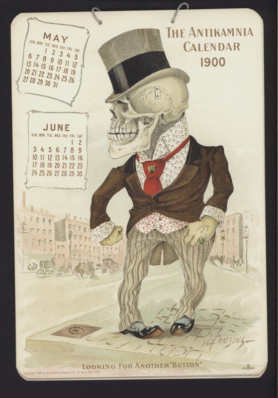Ilustración para el Calendario Antikamnia, 1900 de Louis Crucius or Crusuius