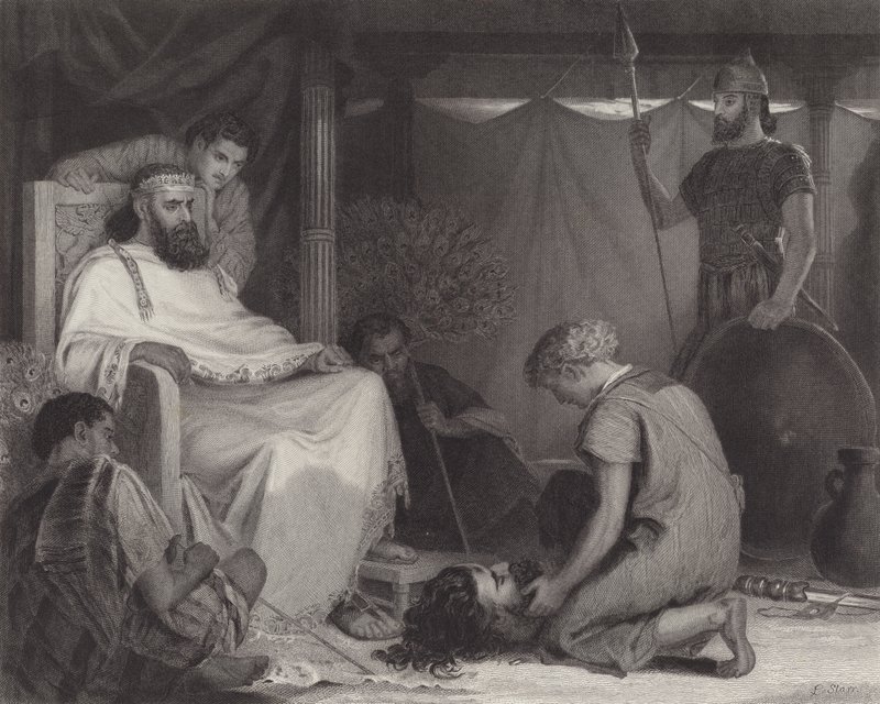 David presentado ante Saúl de Louis John Rhead