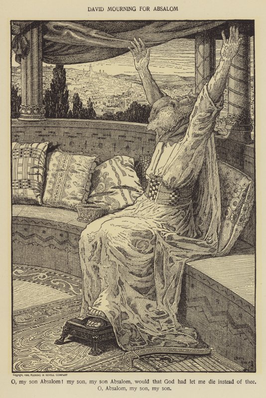David lamenta por Absalón de Louis John Rhead